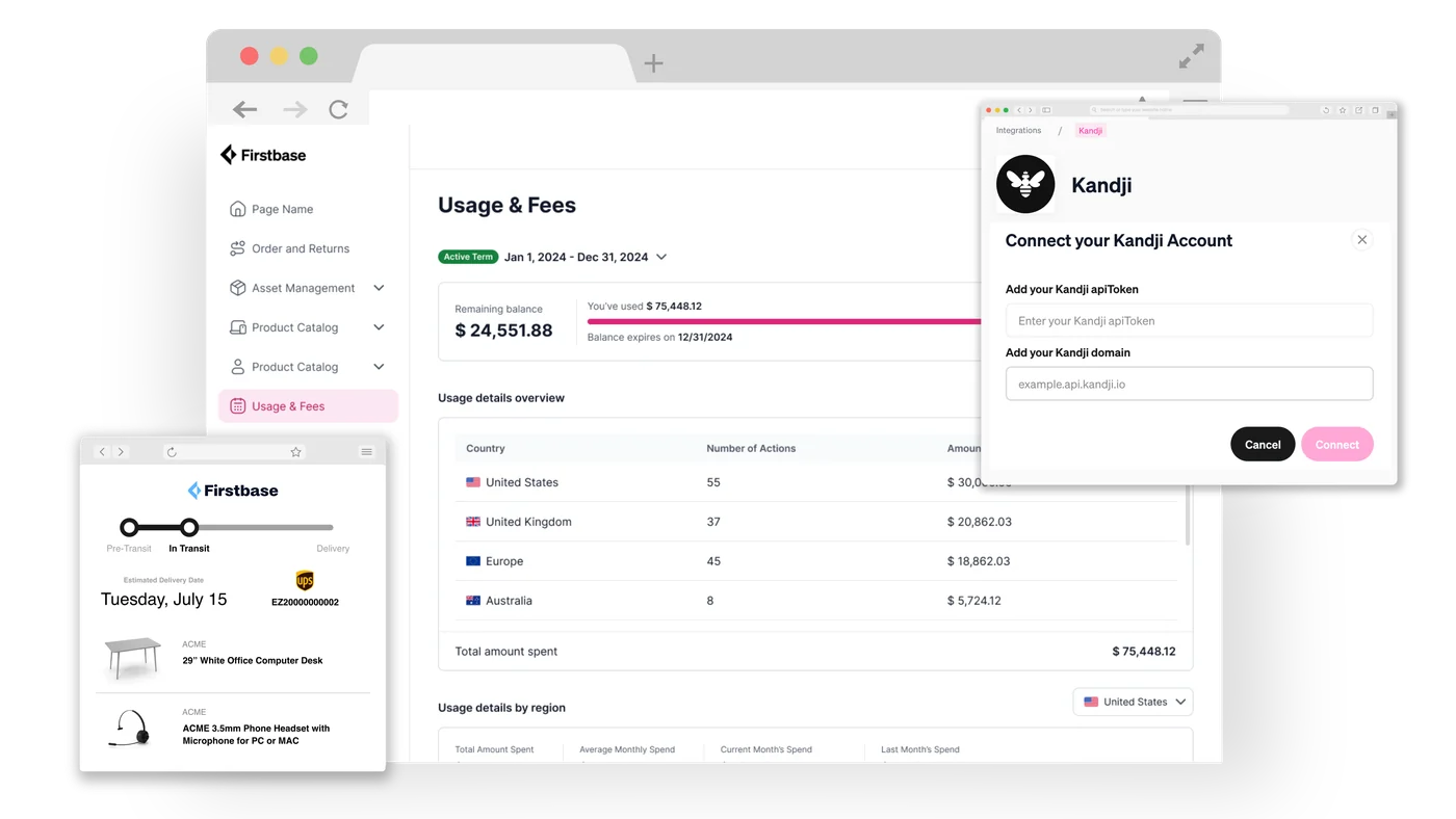 Firstbase platform dashboard for managed device lifecycle services